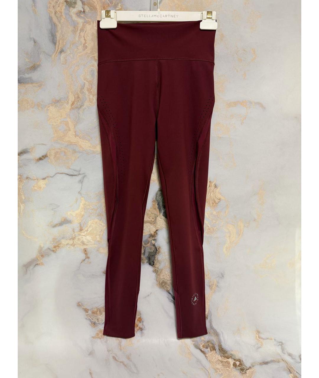ADIDAS BY STELLA MCCARTNEY Бордовые леггинсы и велосипедки, фото 3