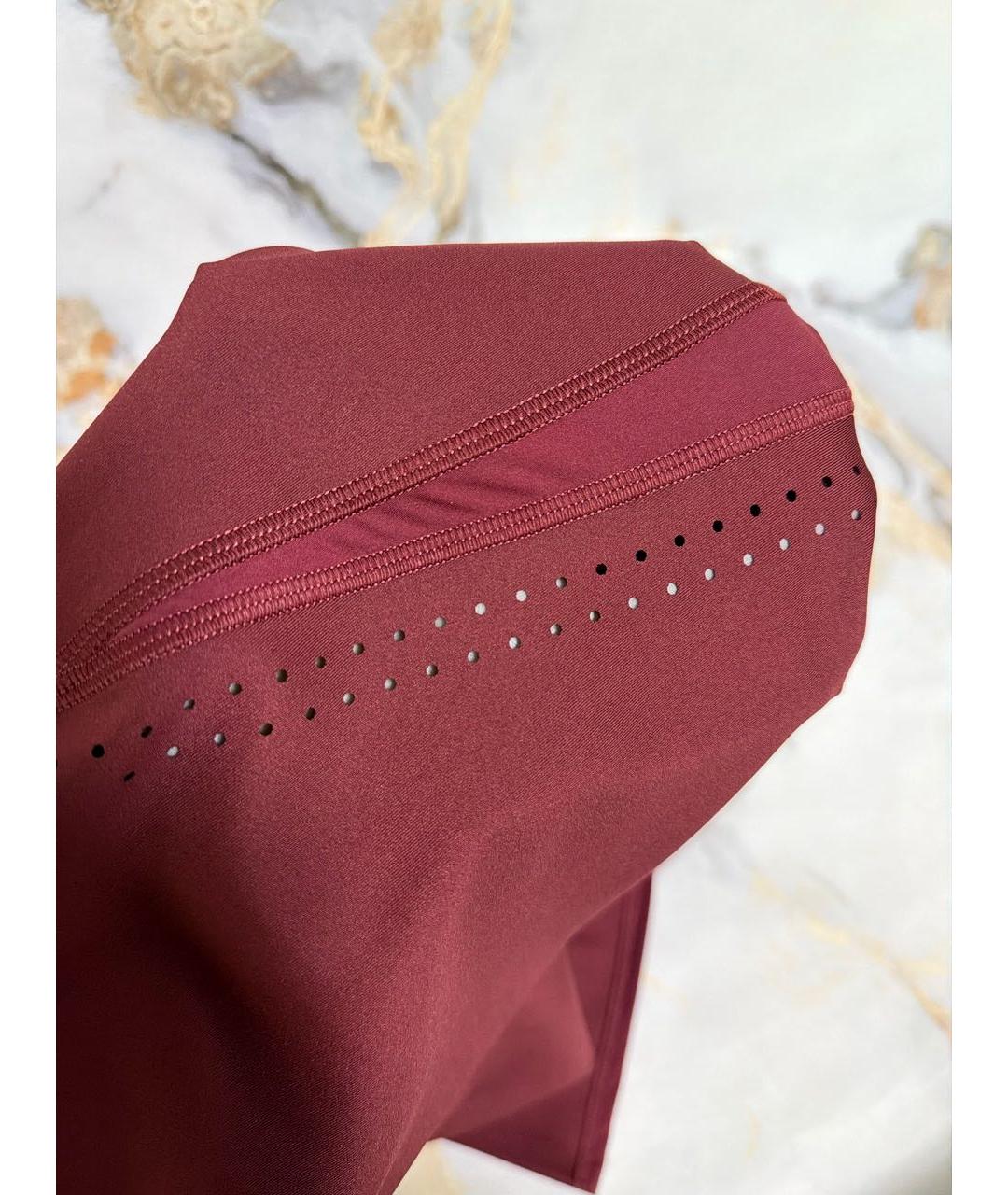ADIDAS BY STELLA MCCARTNEY Бордовые леггинсы и велосипедки, фото 5