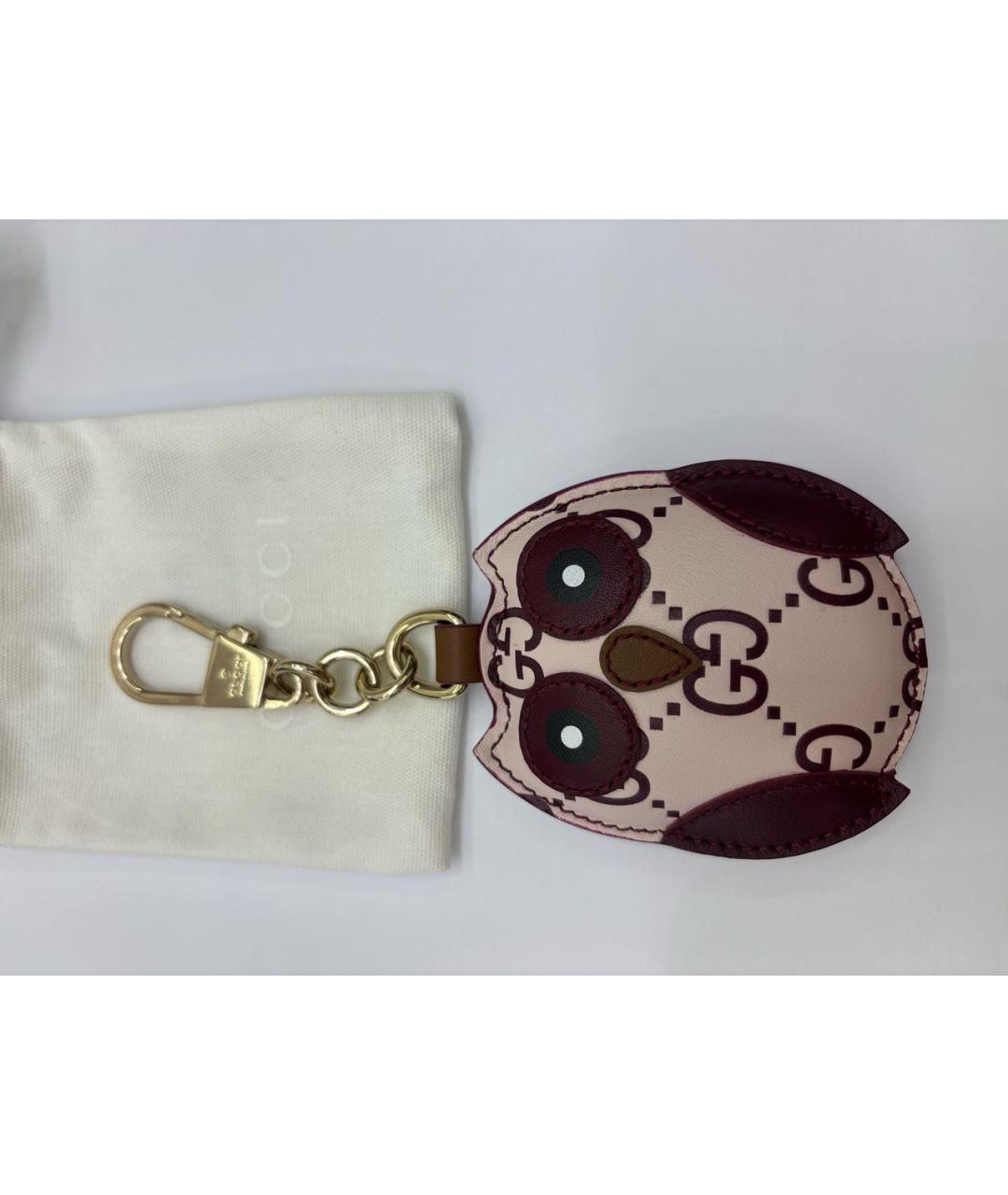 GUCCI Бордовый брелок, фото 3