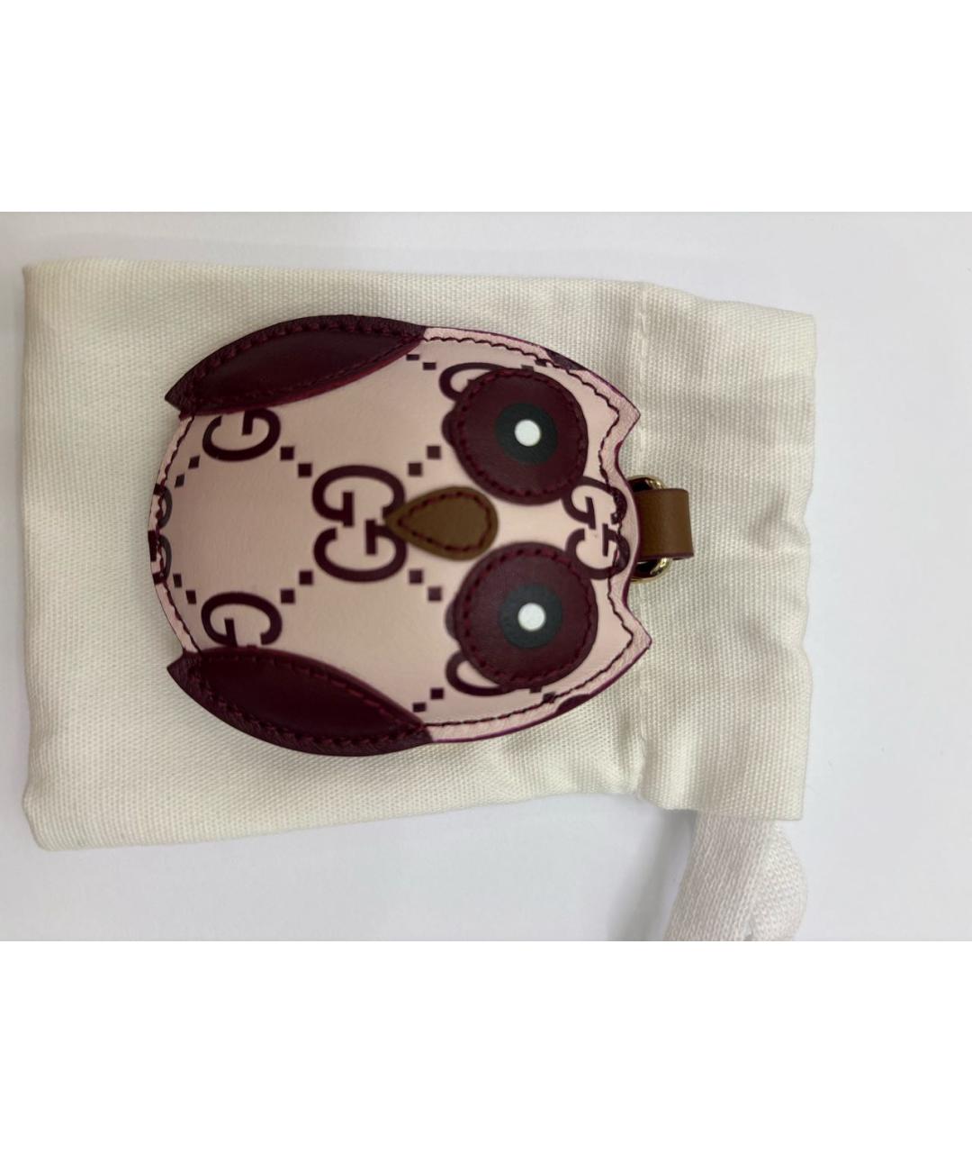 GUCCI Бордовый брелок, фото 4