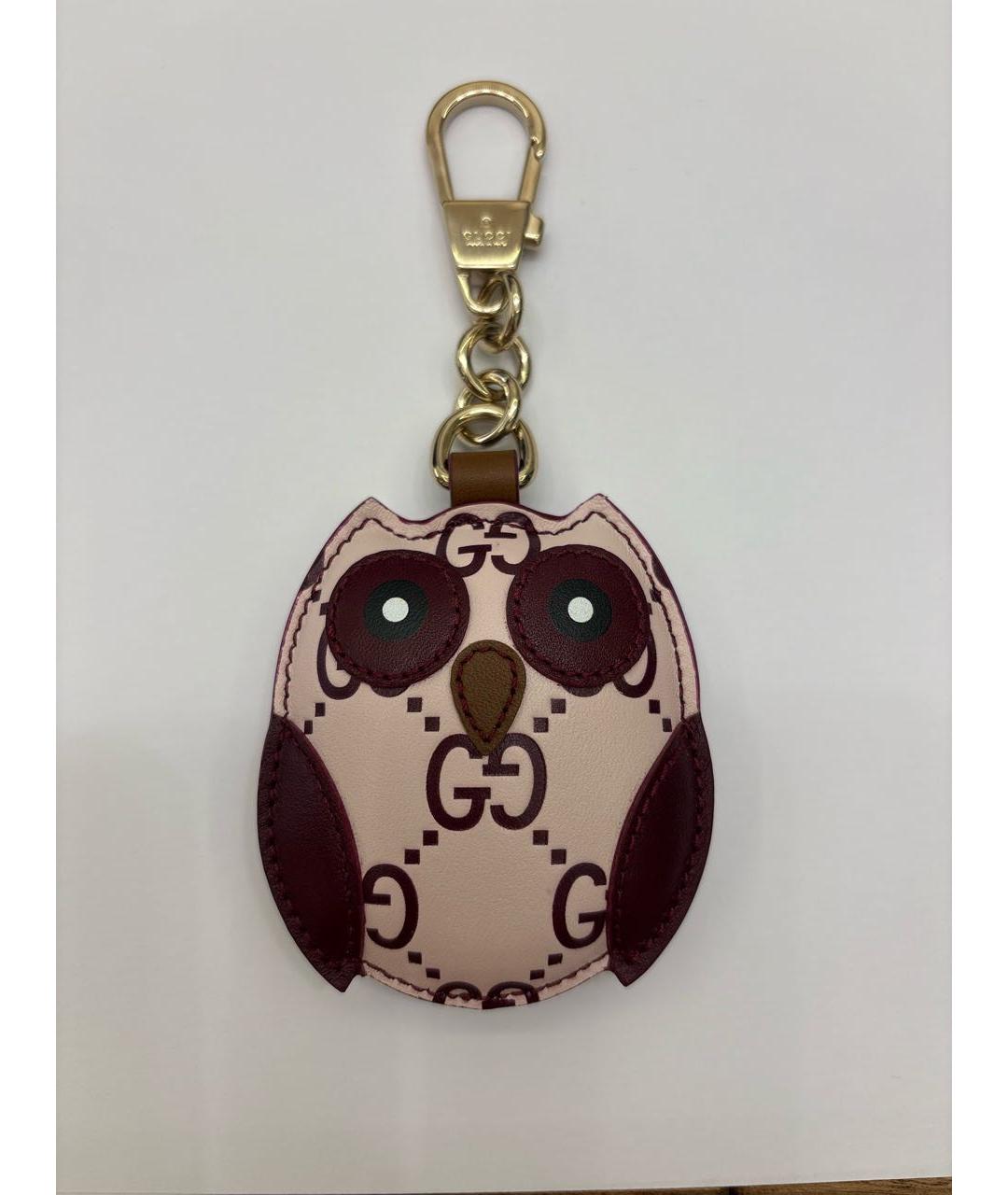 GUCCI Бордовый брелок, фото 5