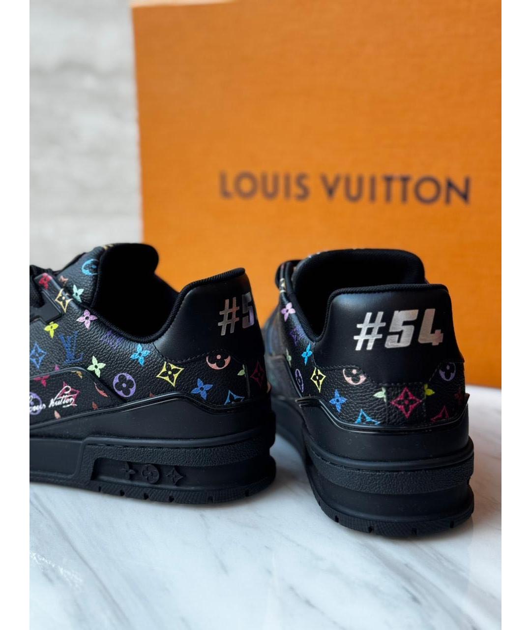LOUIS VUITTON Черные кеды, фото 5