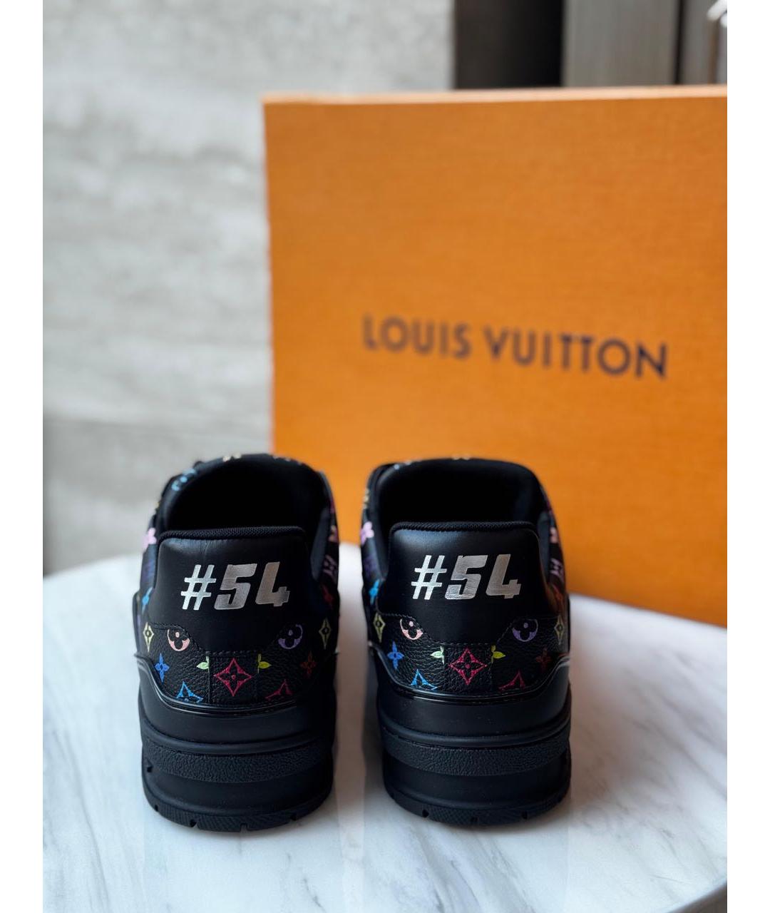LOUIS VUITTON Черные кеды, фото 4