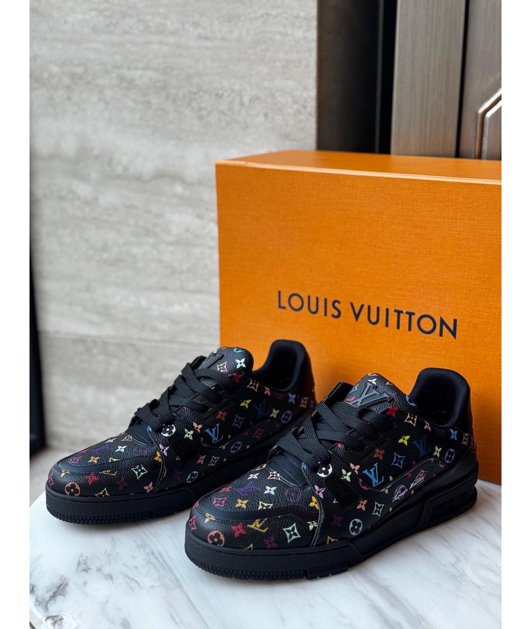 LOUIS VUITTON Черные кеды, фото 2