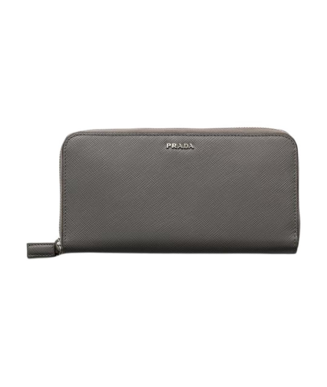 PRADA Коричневый кожаный кошелек, фото 5