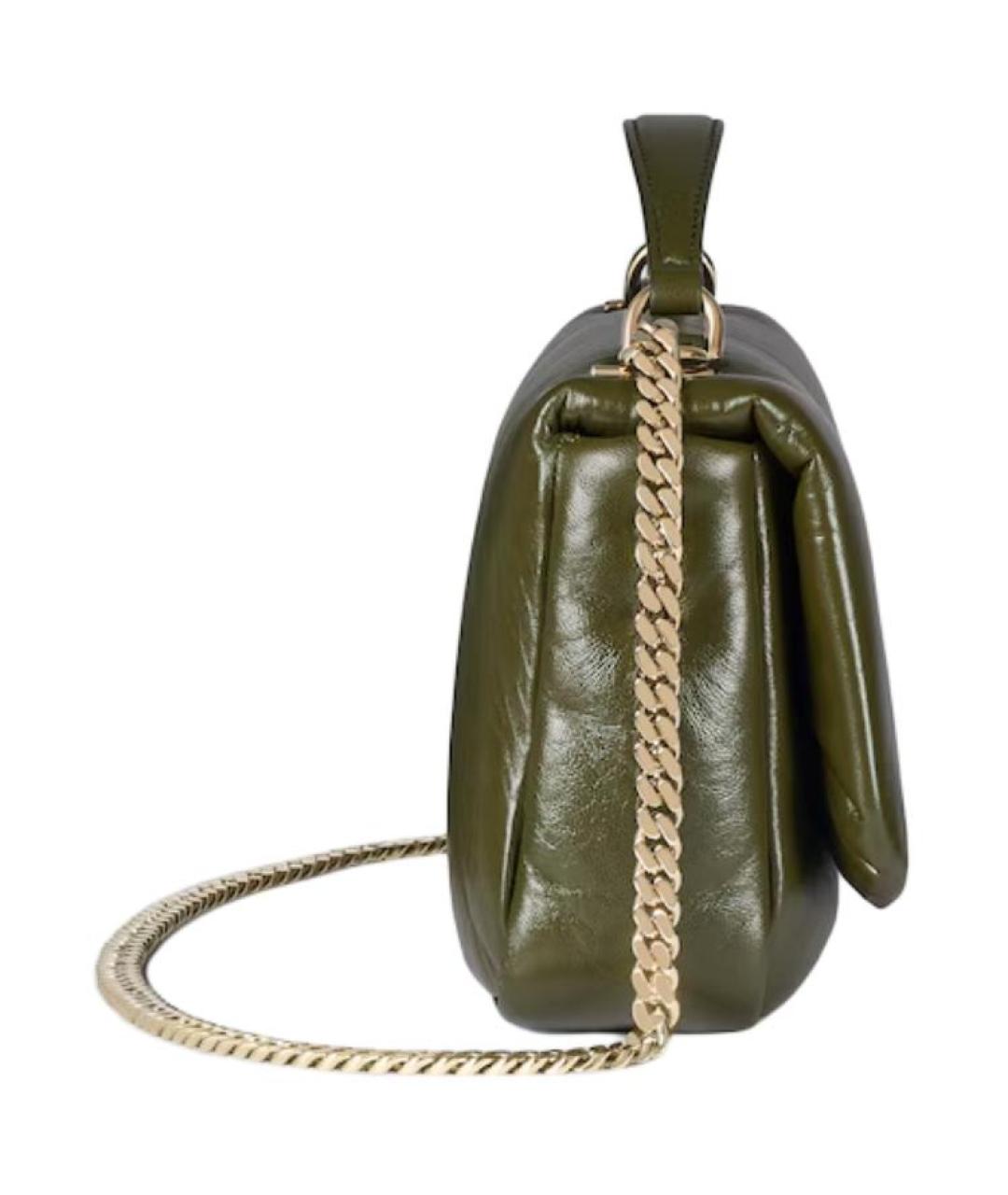 GUCCI Зеленая кожаная сумка через плечо, фото 4