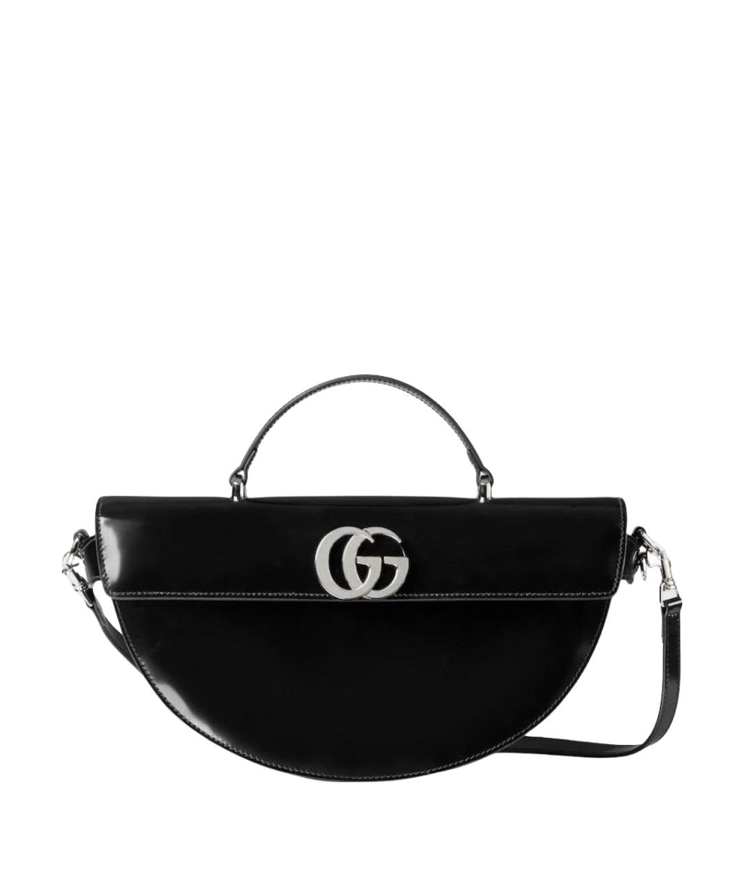 GUCCI Черная кожаная сумка через плечо, фото 1