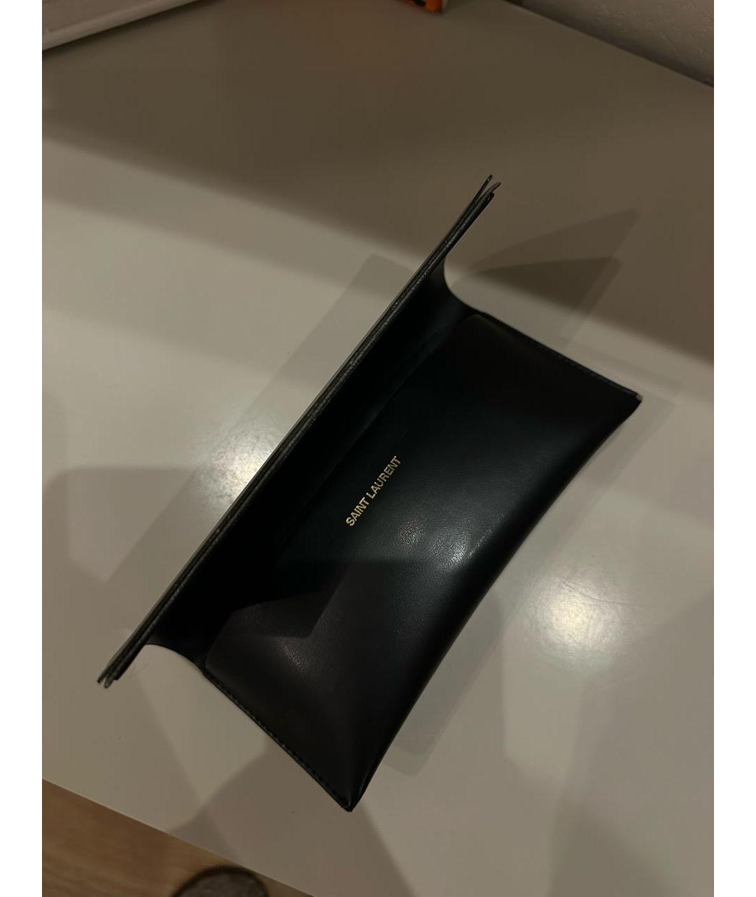 SAINT LAURENT Черные пластиковые солнцезащитные очки, фото 4