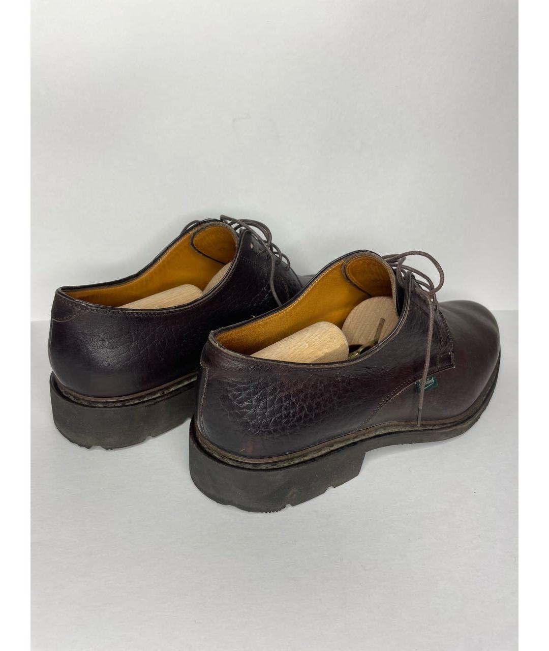 PARABOOT Коричневые кожаные низкие ботинки, фото 5