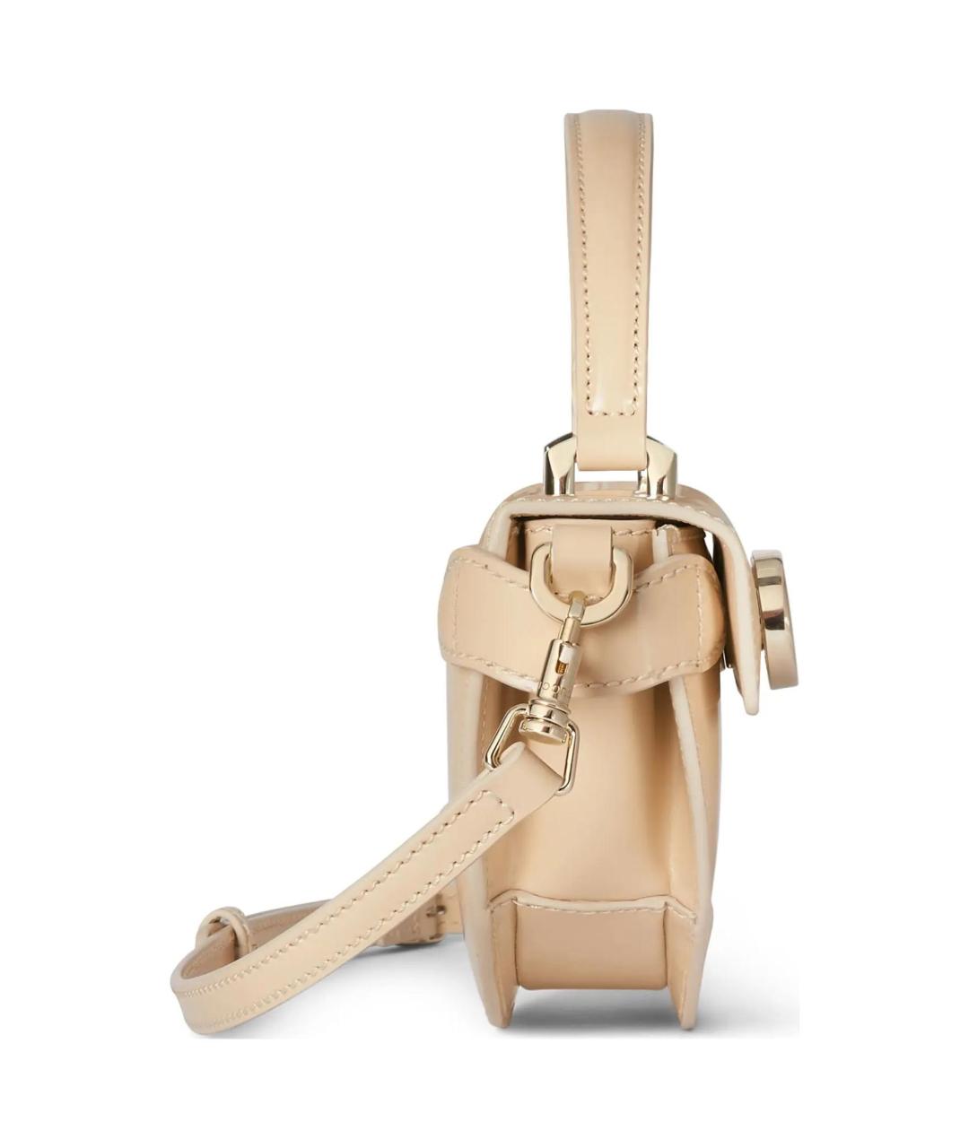 GUCCI Бежевая кожаная сумка через плечо, фото 3