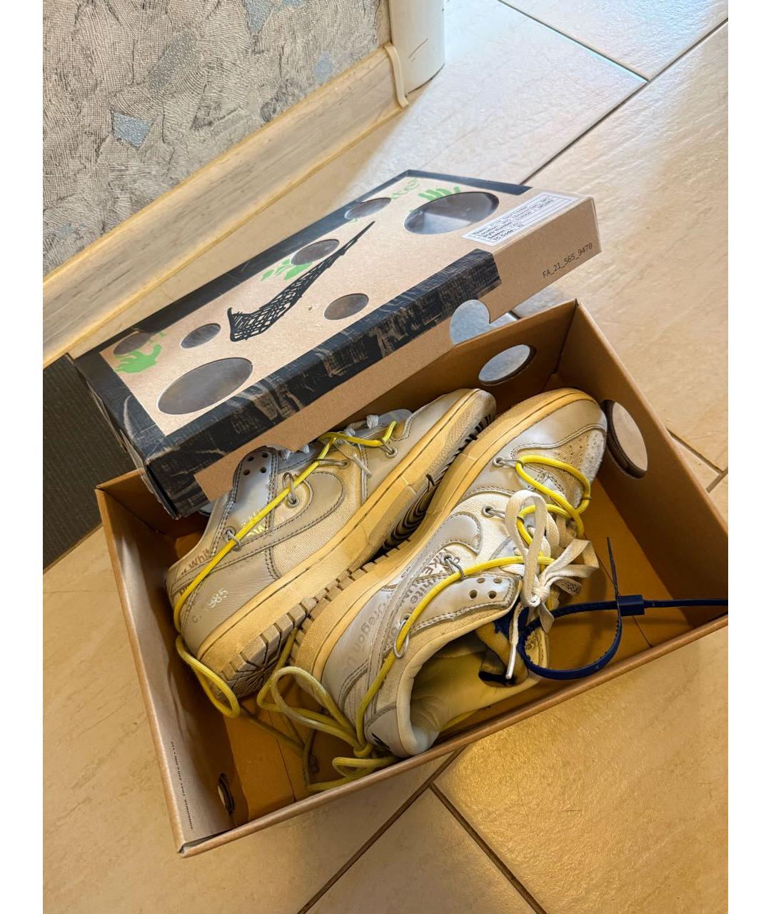 NIKE X OFF-WHITE Белые кроссовки, фото 7