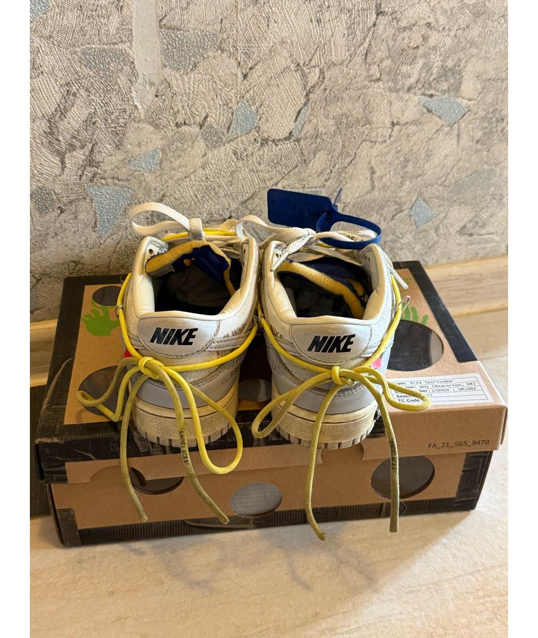 NIKE X OFF-WHITE Белые кроссовки, фото 4