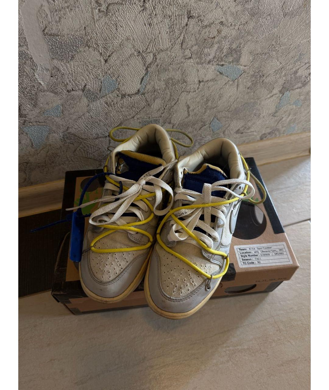 NIKE X OFF-WHITE Белые кроссовки, фото 2