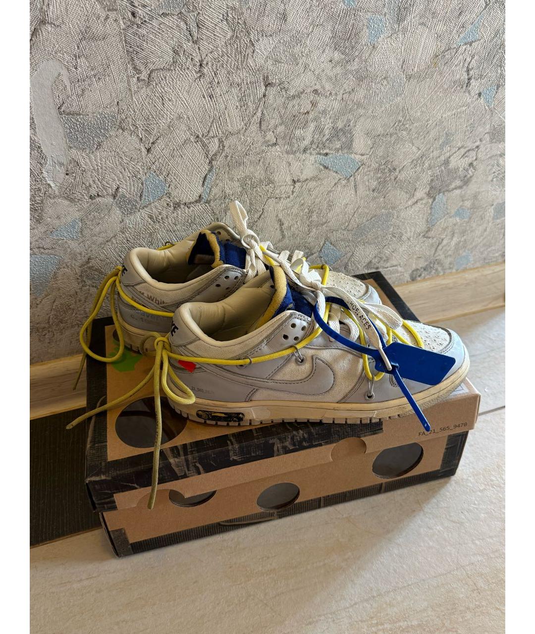 NIKE X OFF-WHITE Белые кроссовки, фото 8