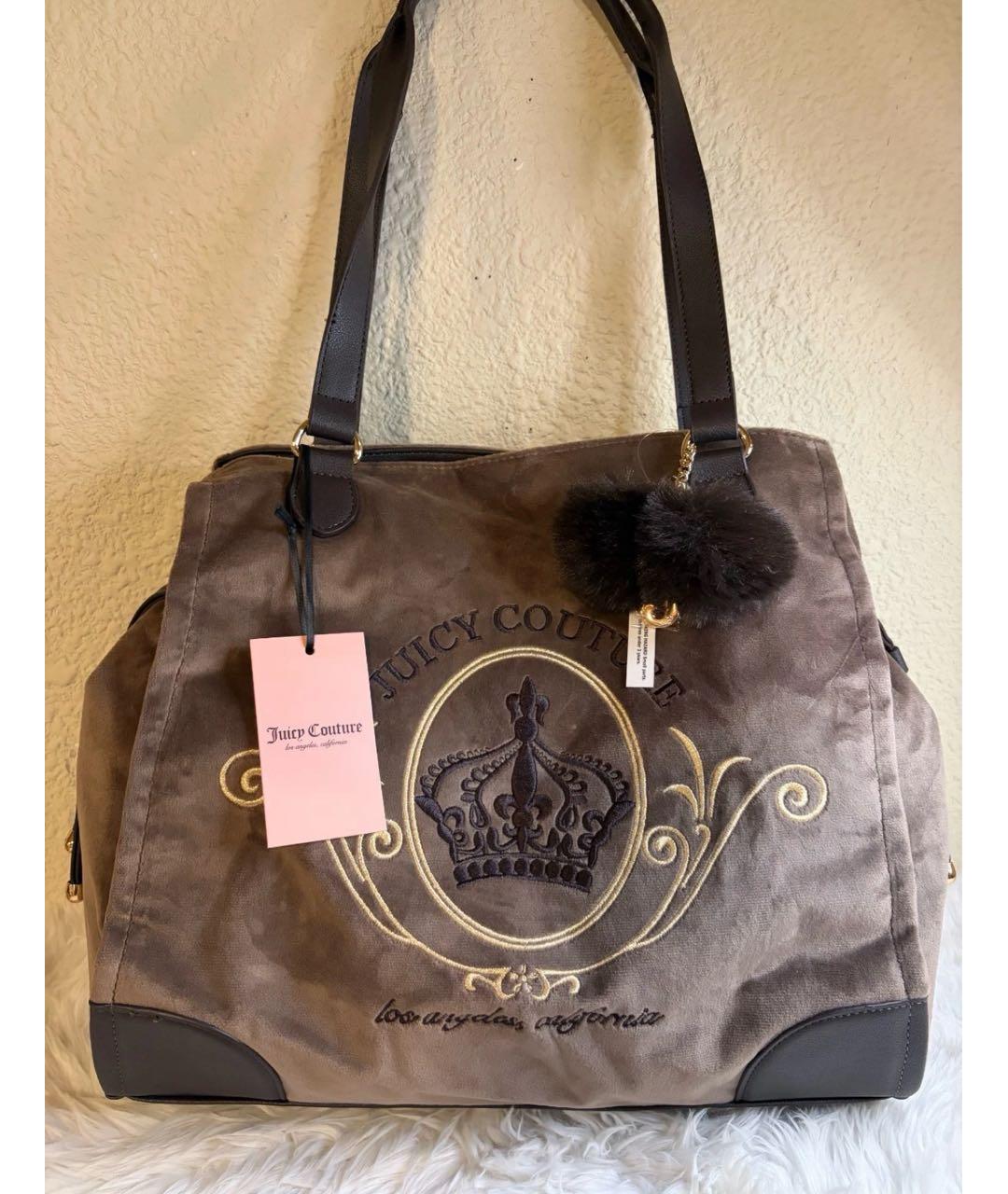 JUICY COUTURE Коричневая сумка тоут, фото 2
