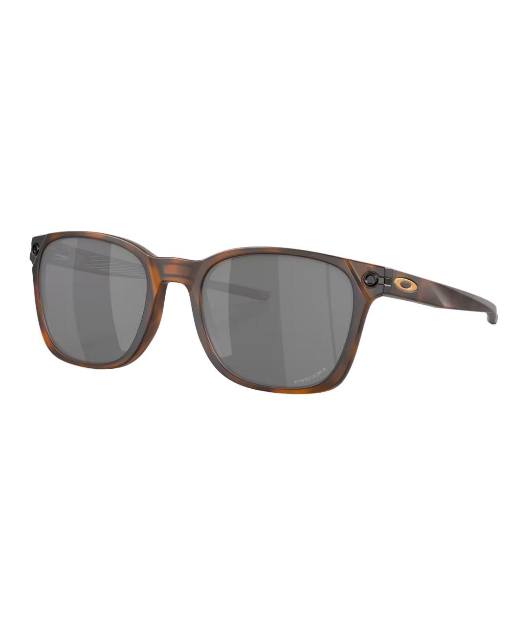 OAKLEY Коричневые пластиковые солнцезащитные очки, фото 4