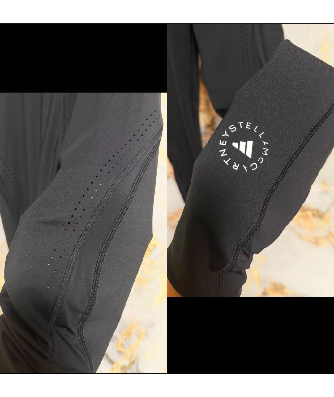 ADIDAS BY STELLA MCCARTNEY Черные леггинсы и велосипедки, фото 4