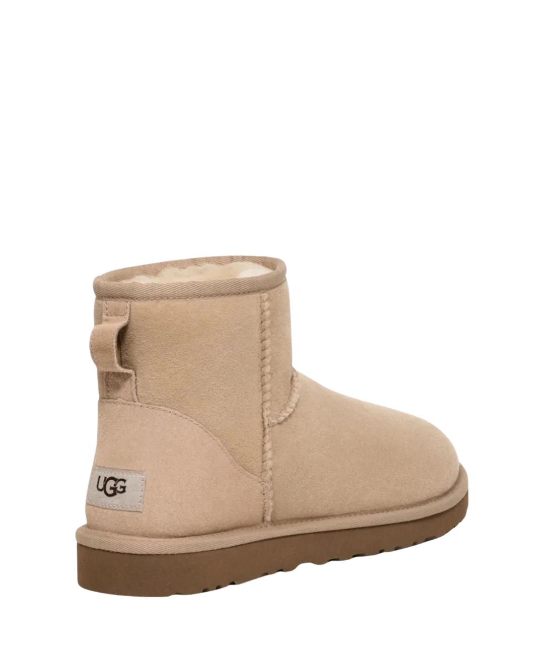 UGG Бежевые замшевые полусапоги, фото 4