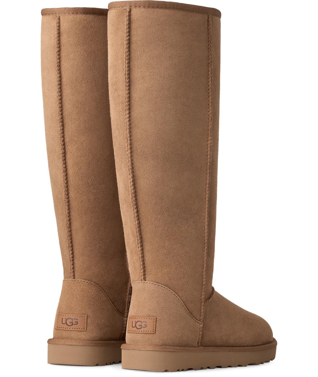 UGG Коричневые замшевые сапоги, фото 4