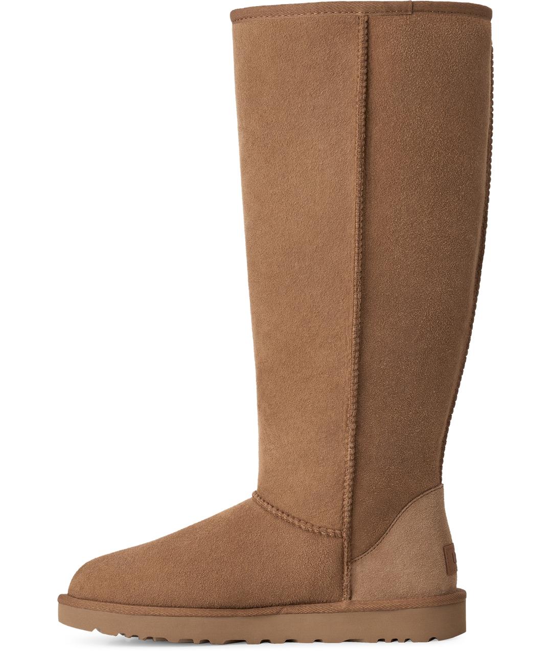 UGG Коричневые замшевые сапоги, фото 3