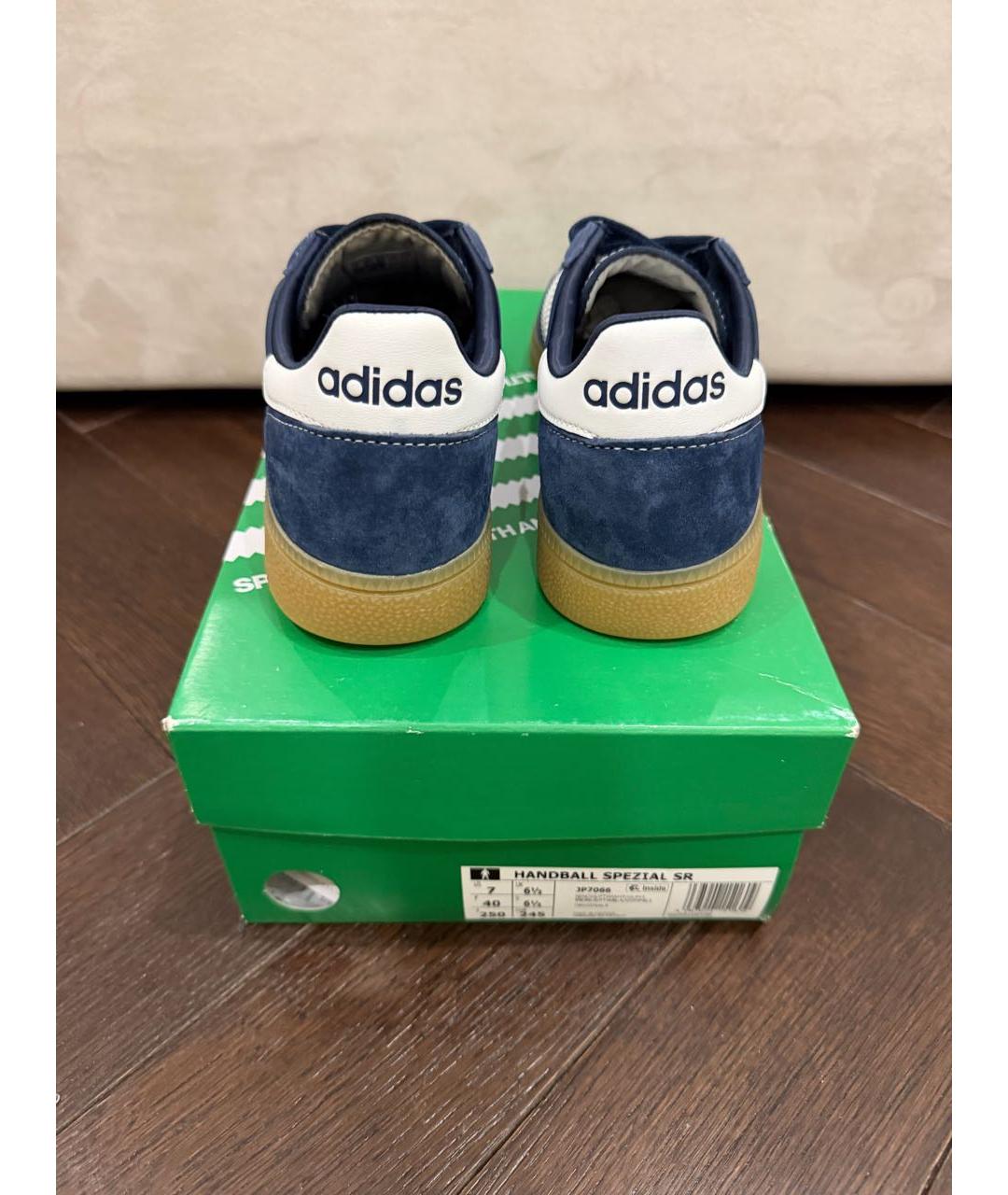 ADIDAS Темно-синие замшевые кеды, фото 3