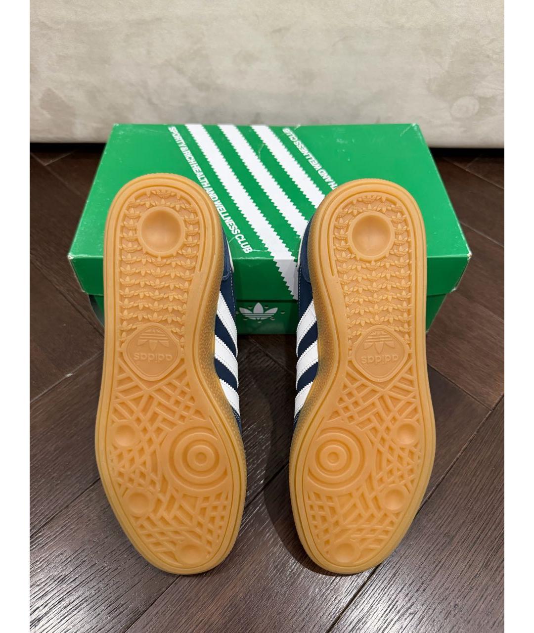 ADIDAS Темно-синие замшевые кеды, фото 5
