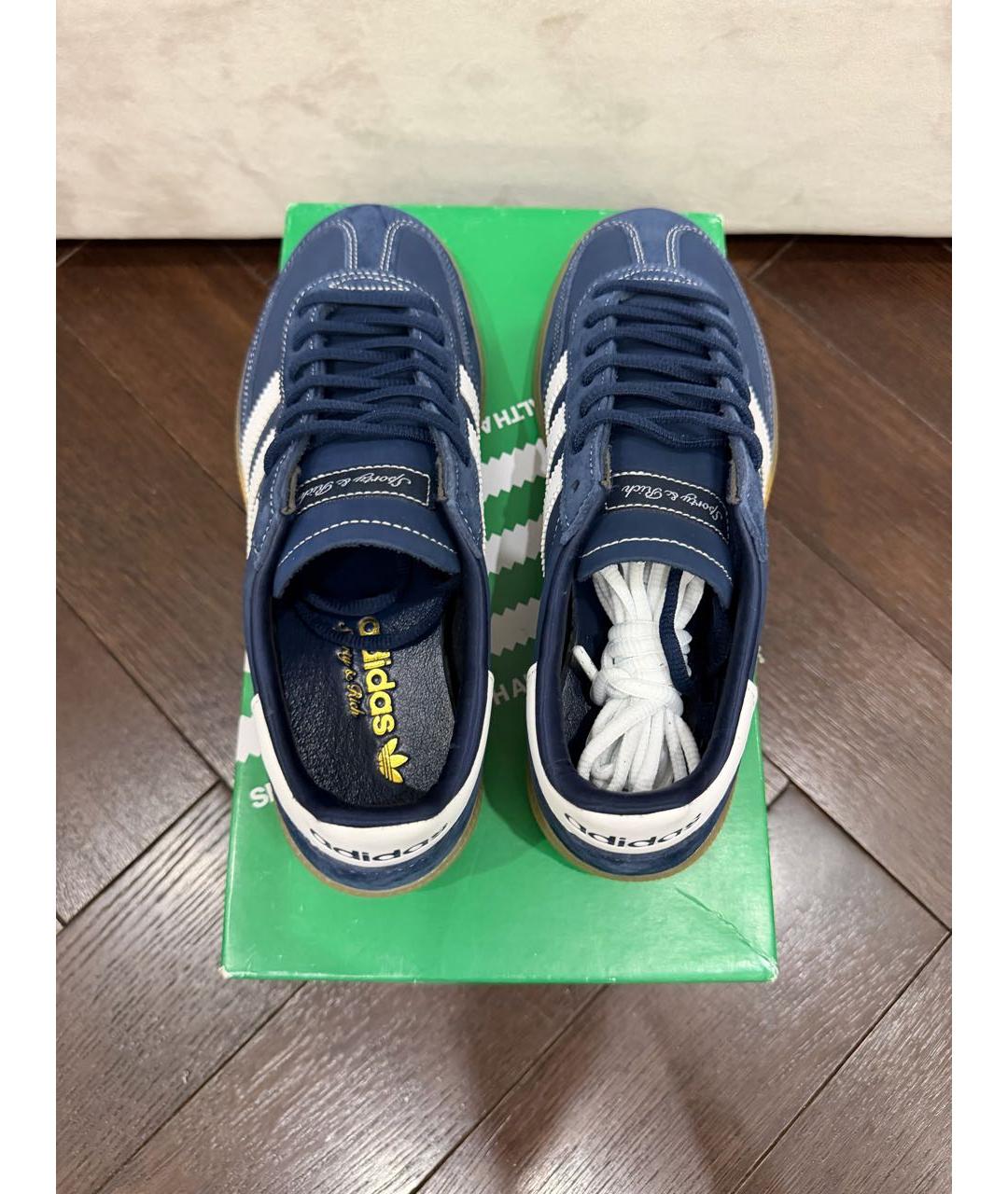 ADIDAS Темно-синие замшевые кеды, фото 2