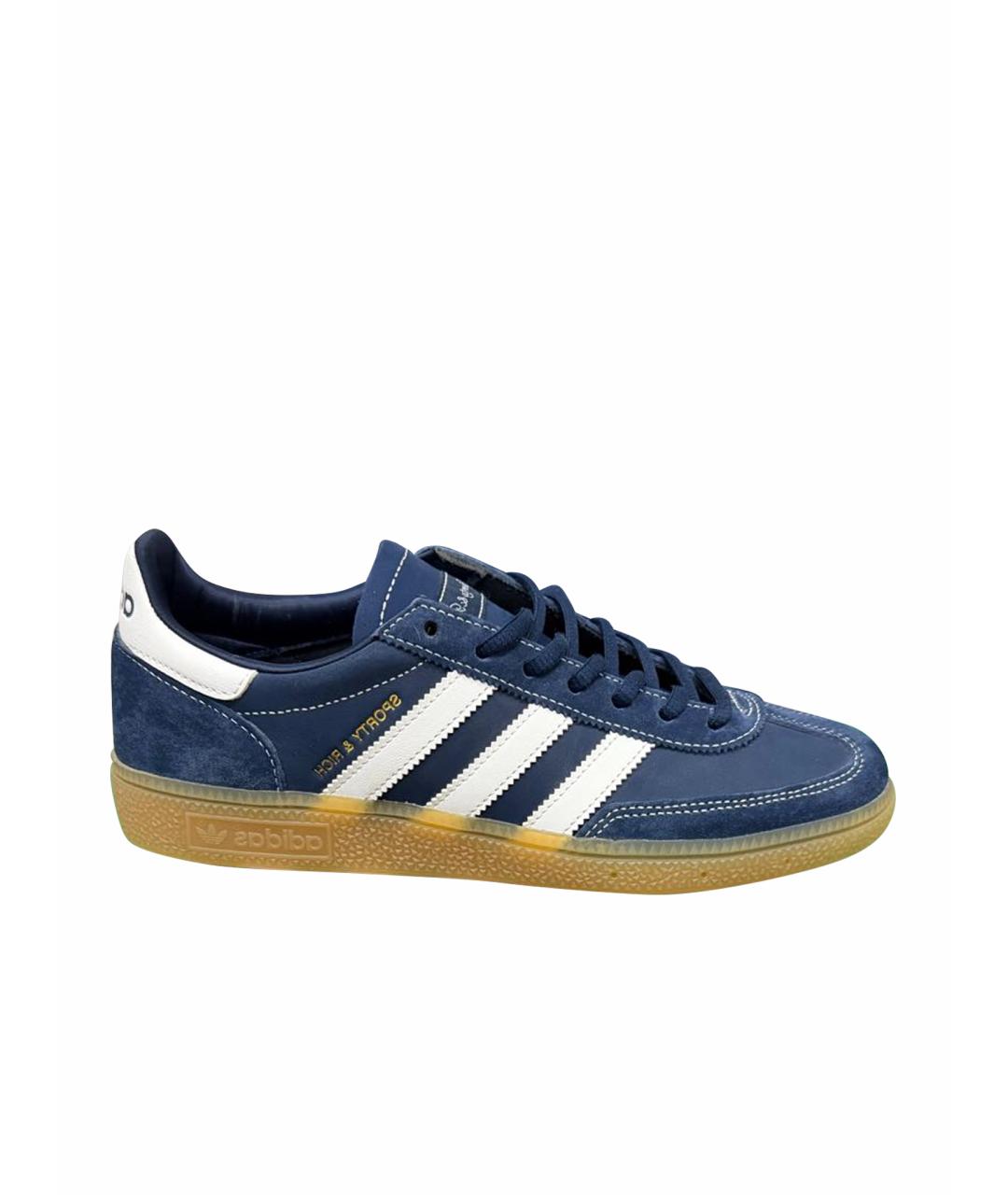 ADIDAS Темно-синие замшевые кеды, фото 1