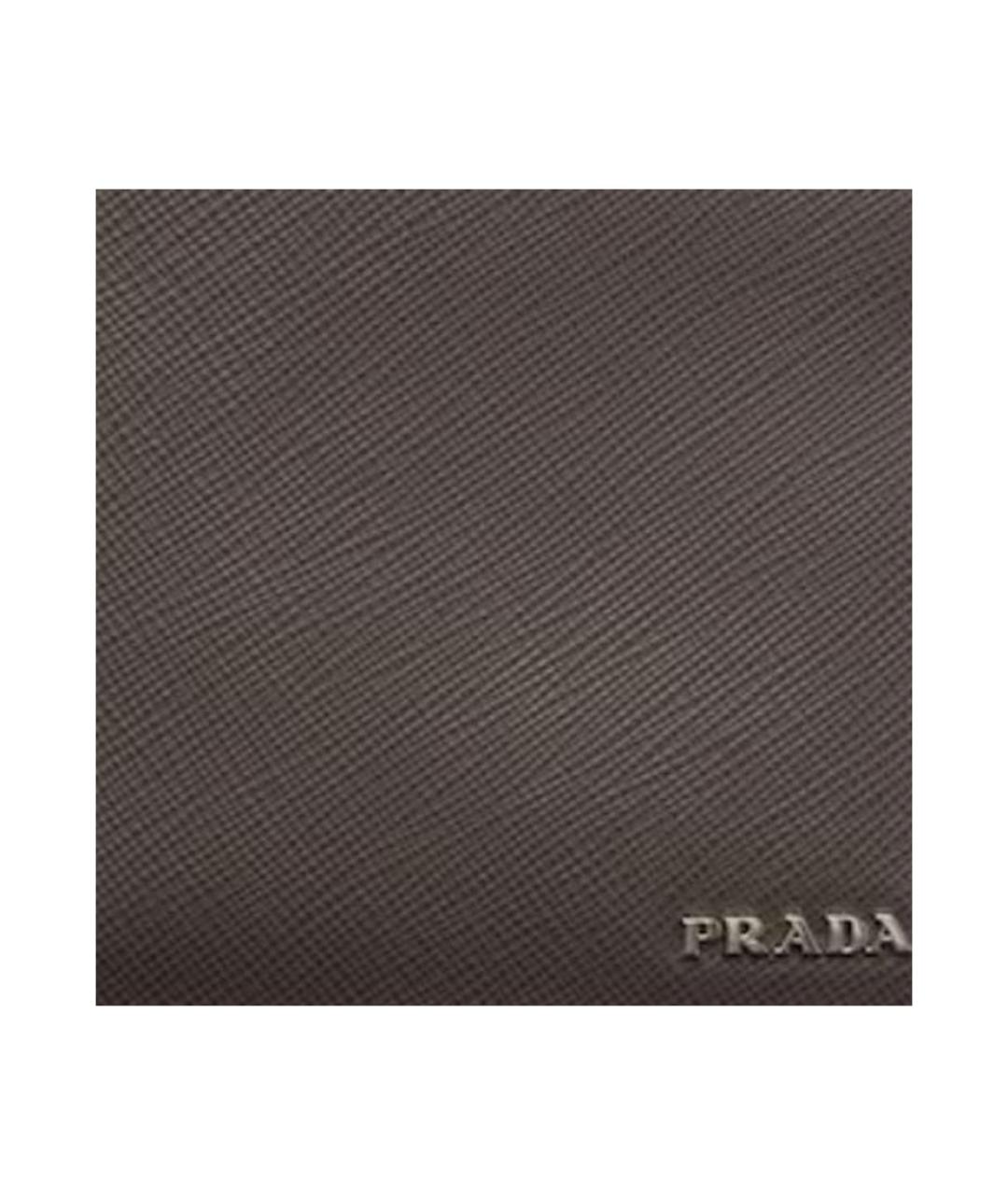 PRADA Коричневый кожаный кошелек, фото 5