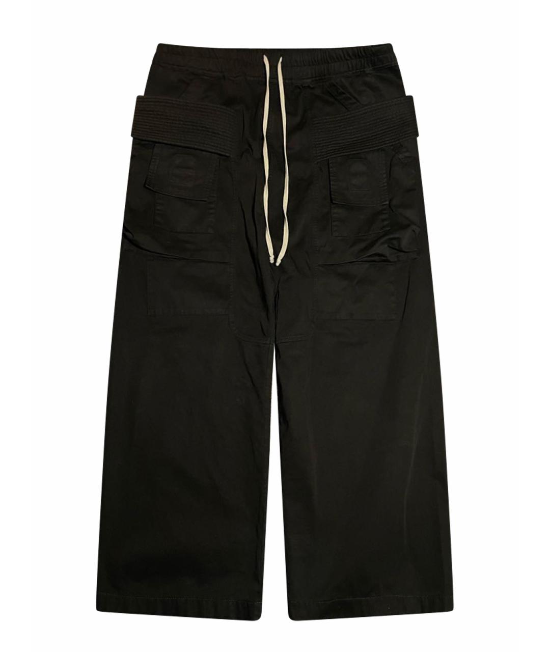 RICK OWENS DRKSHDW Черные хлопковые повседневные брюки, фото 1