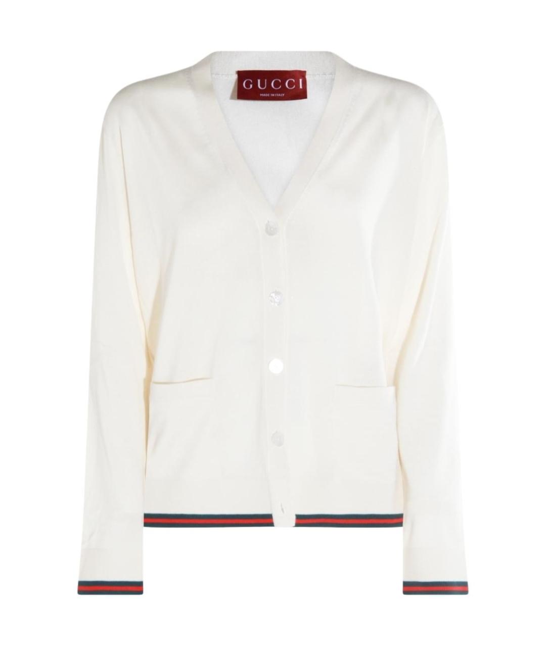 GUCCI Белый кардиган, фото 1