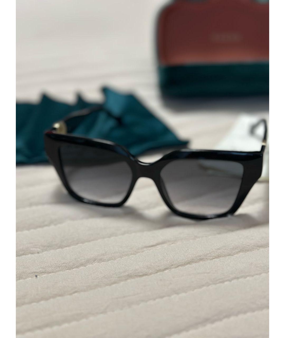GUCCI Черные пластиковые солнцезащитные очки, фото 6