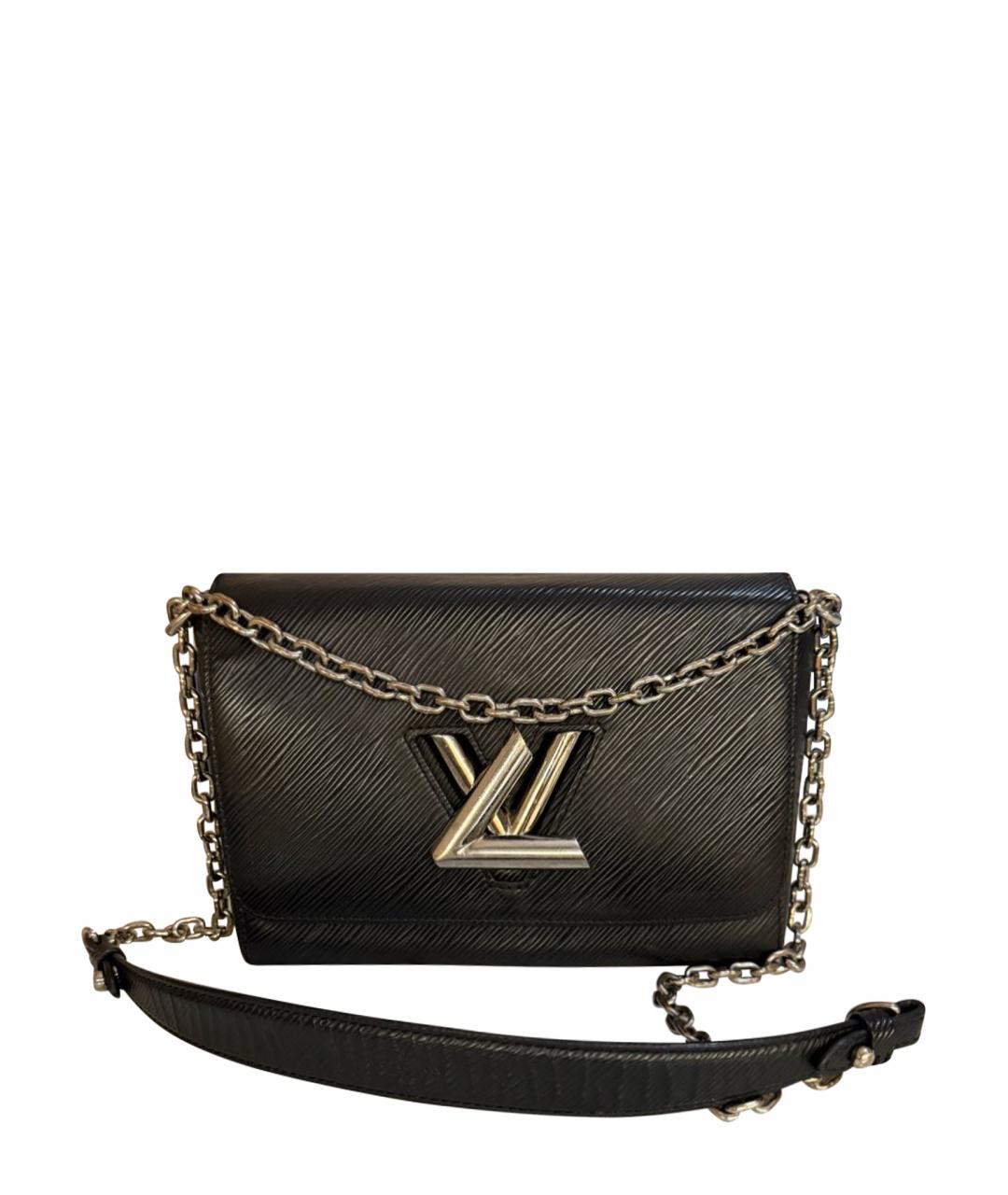LOUIS VUITTON Черная кожаная сумка через плечо, фото 1