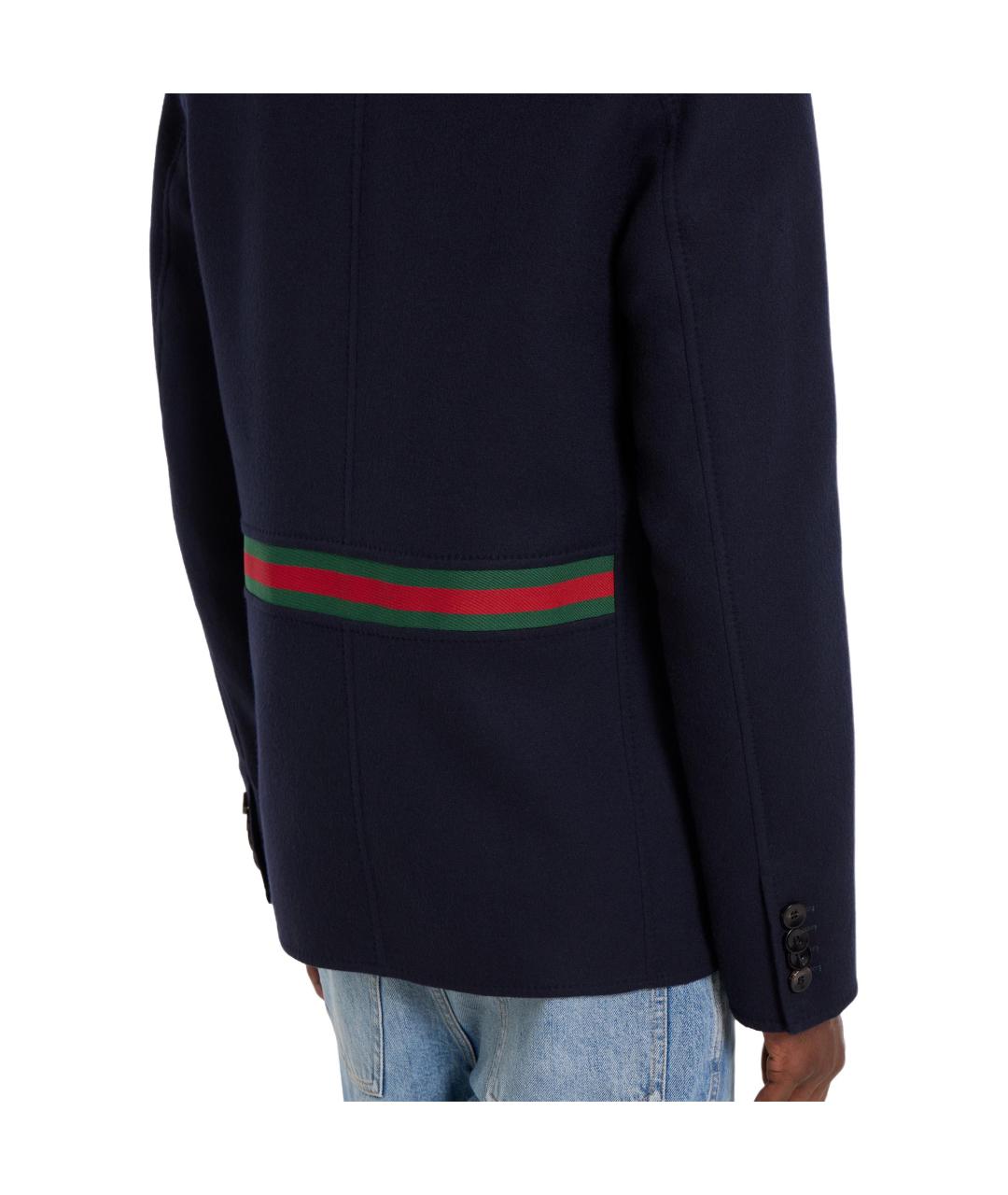 GUCCI Темно-синий пиджак, фото 3