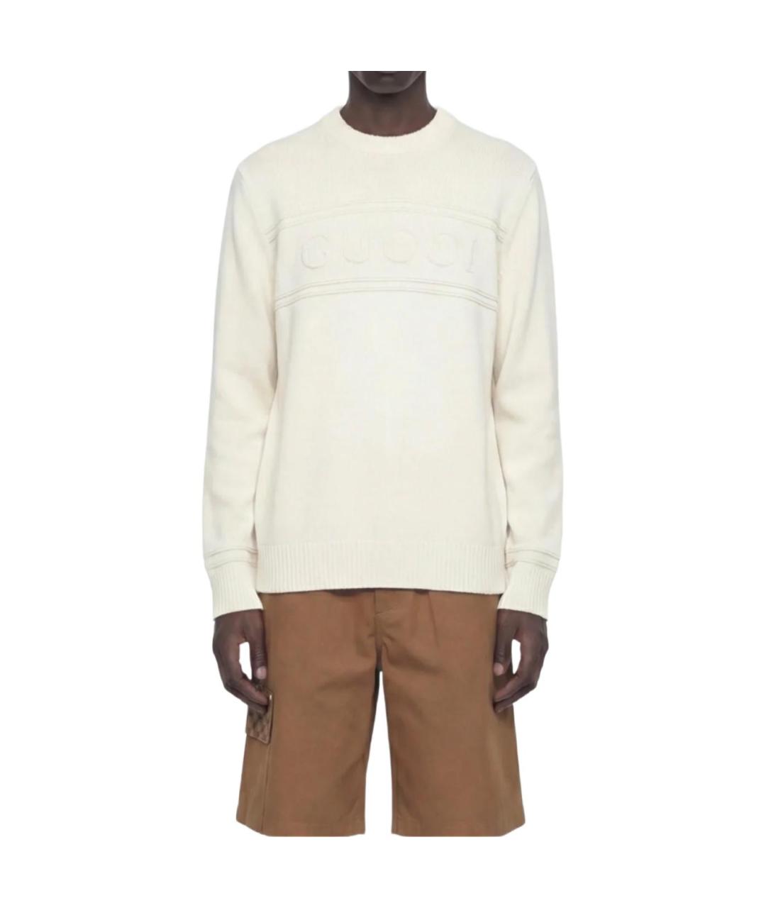 GUCCI Белый джемпер / свитер, фото 3
