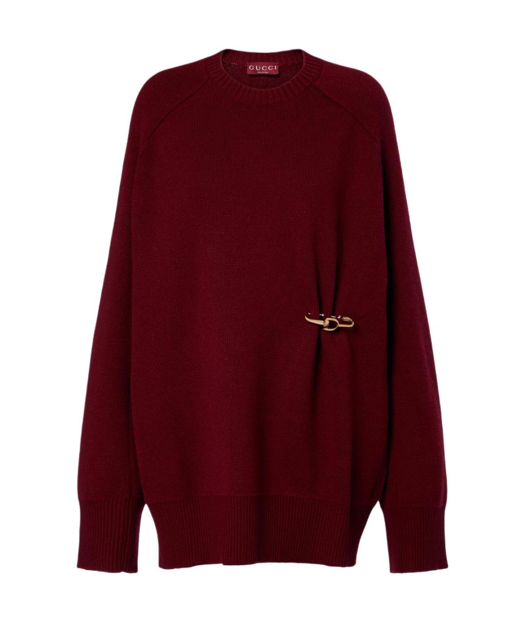 GUCCI Красный кашемировый джемпер / свитер, фото 1