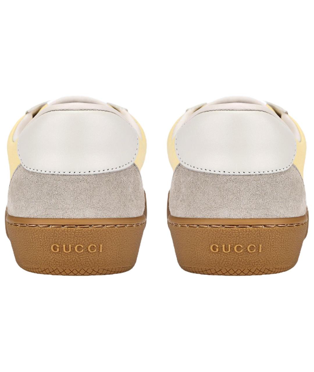 GUCCI Желтые кроссовки, фото 4