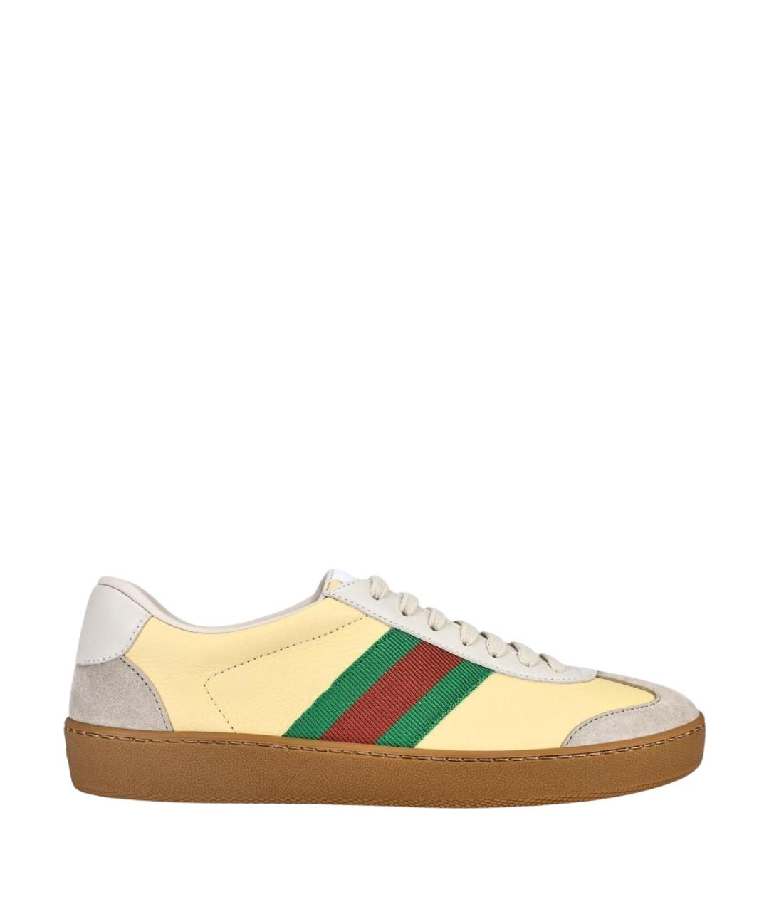 GUCCI Желтые кроссовки, фото 1
