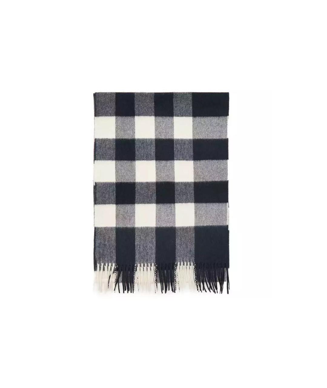 BURBERRY Темно-синий кашемировый шарф, фото 4