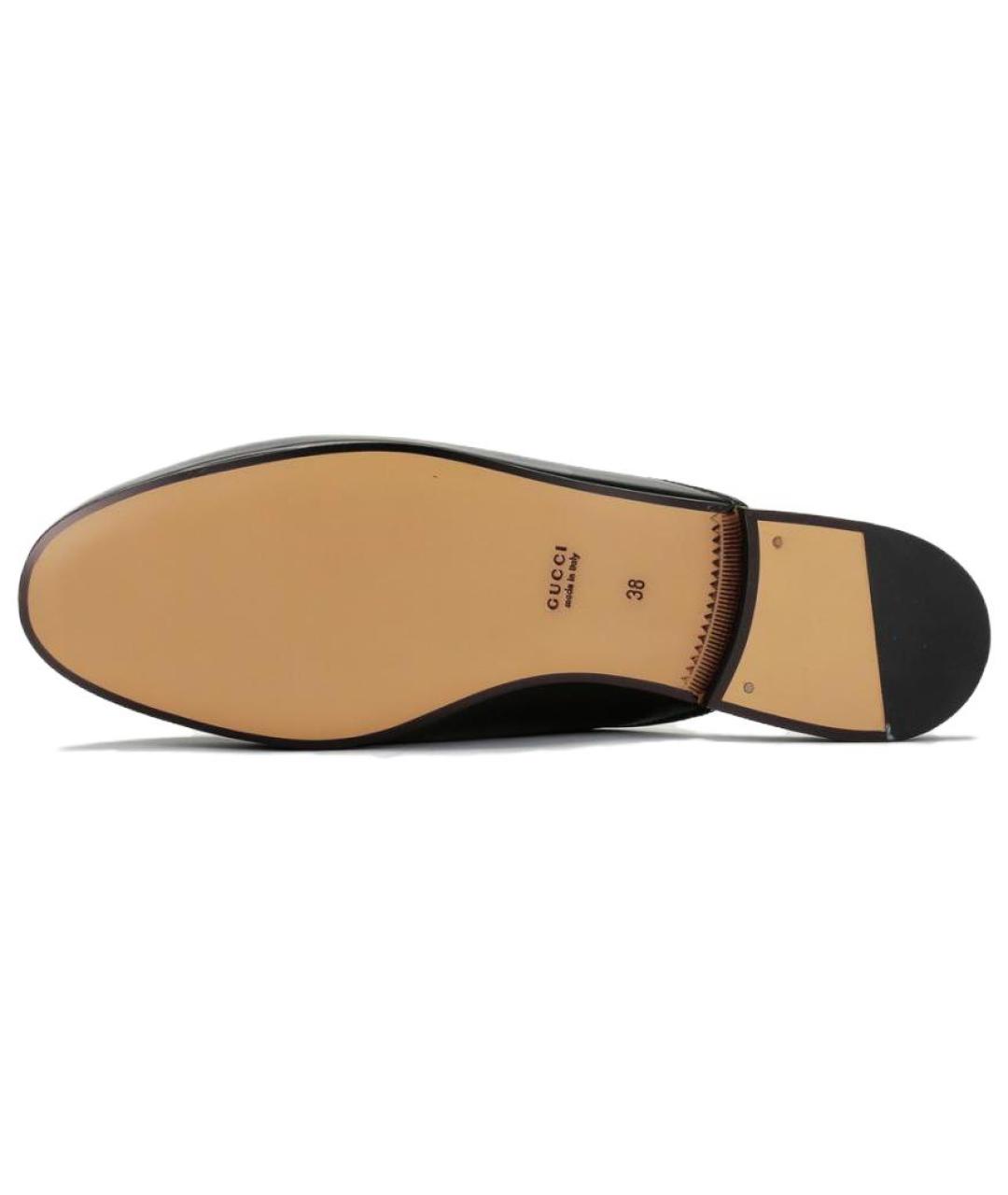GUCCI Черные кожаные мюли, фото 5