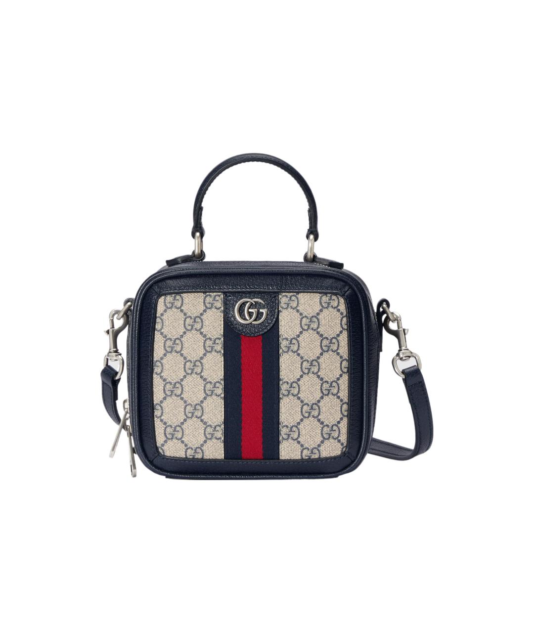 GUCCI Бежевая сумка через плечо из канвы, фото 6
