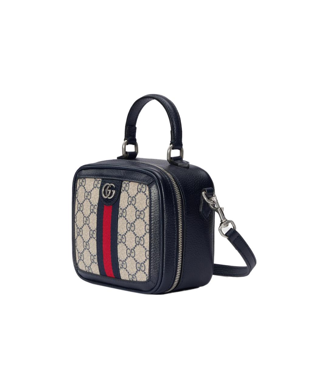 GUCCI Бежевая сумка через плечо из канвы, фото 2