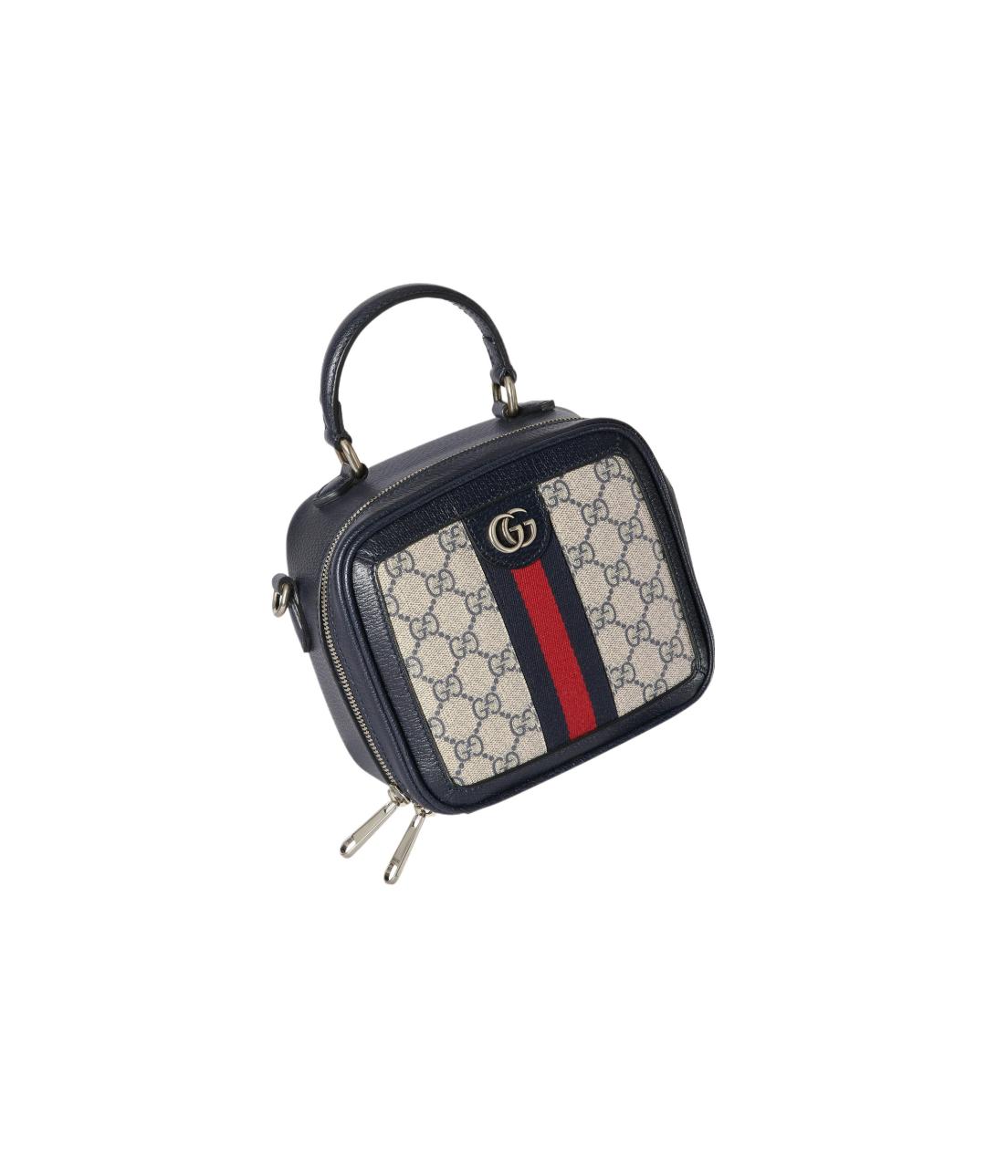 GUCCI Бежевая сумка через плечо из канвы, фото 5