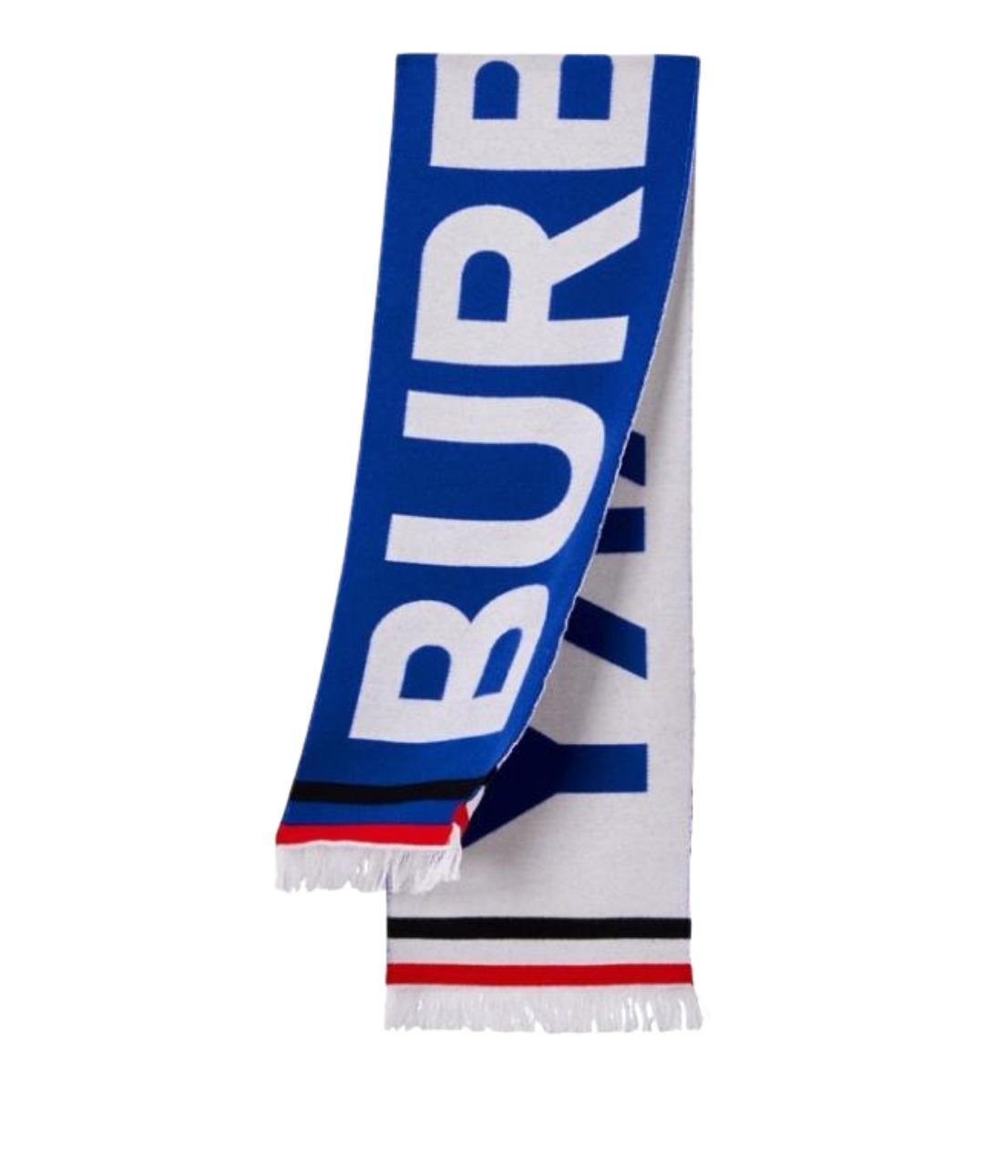 BURBERRY Синий шарф, фото 1