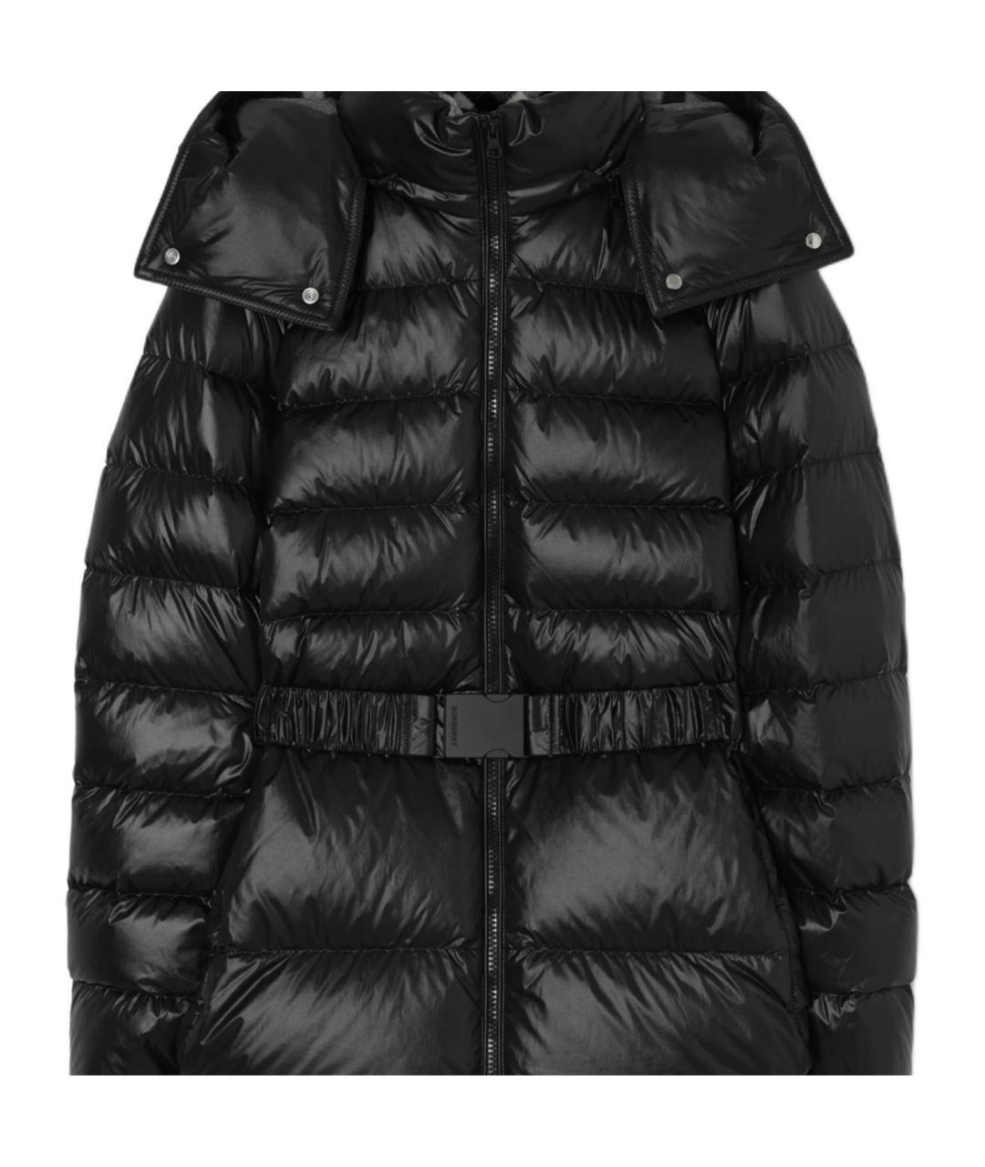 BURBERRY Черный пуховик, фото 2