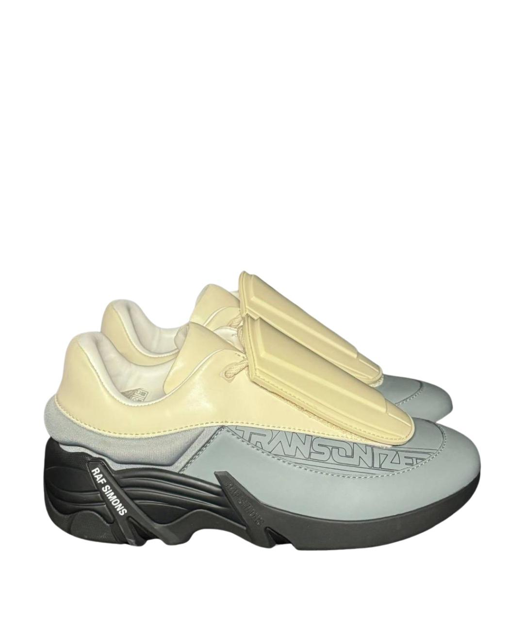 RAF SIMONS Бежевые текстильные кроссовки, фото 1