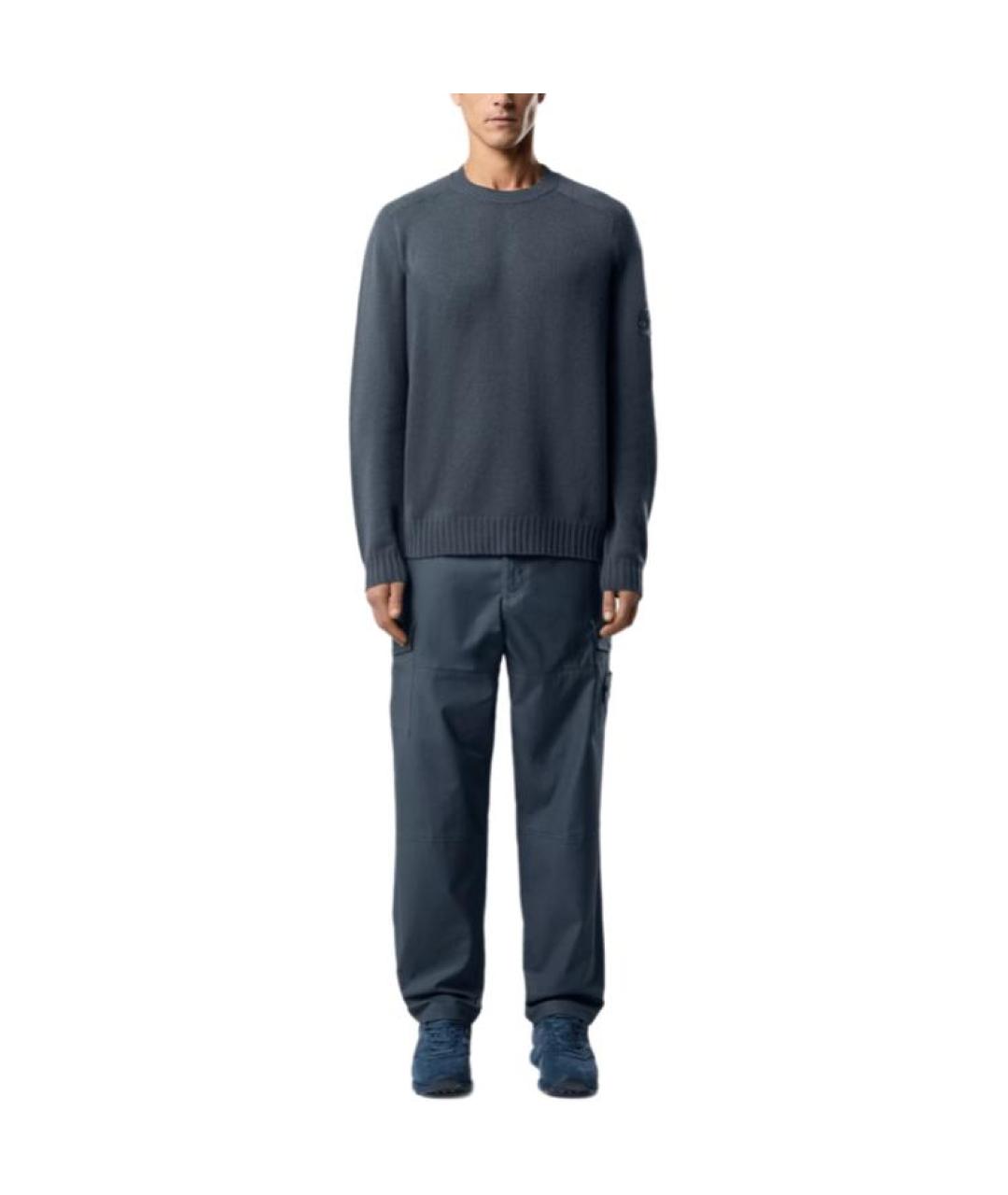 STONE ISLAND Синий кашемировый джемпер / свитер, фото 3
