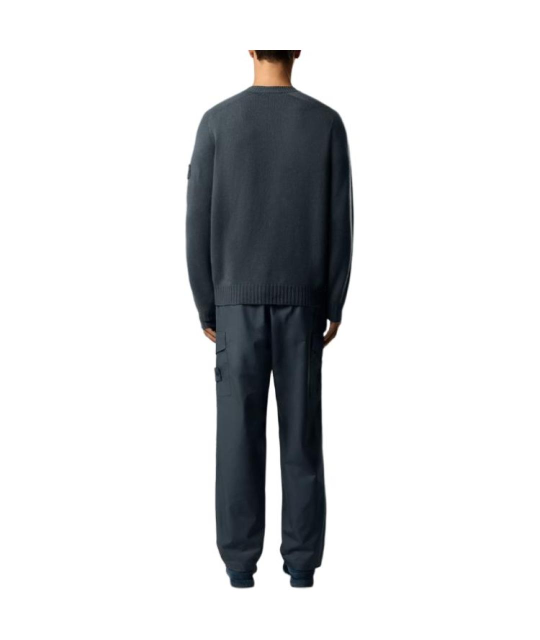 STONE ISLAND Синий кашемировый джемпер / свитер, фото 4