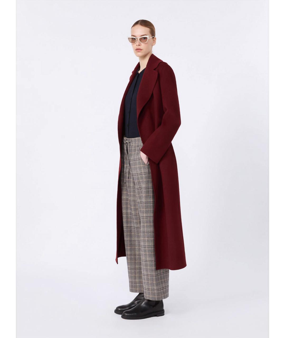 'S MAX MARA Мульти шерстяные прямые брюки, фото 2