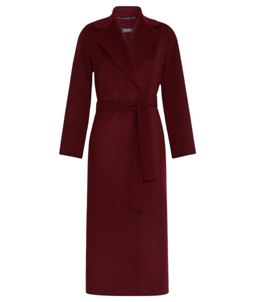 'S MAX MARA Бордовое шерстяное пальто, фото 1